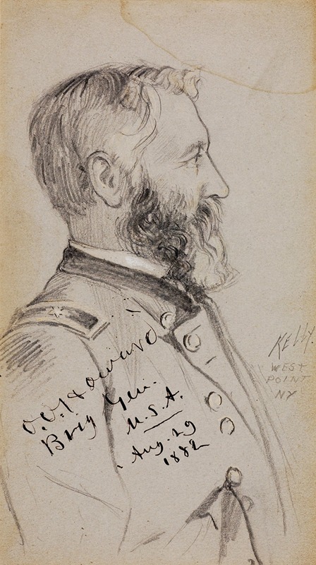 Brigadier General Oliver Otis Howard by James Edward Kelly — digital art print download
