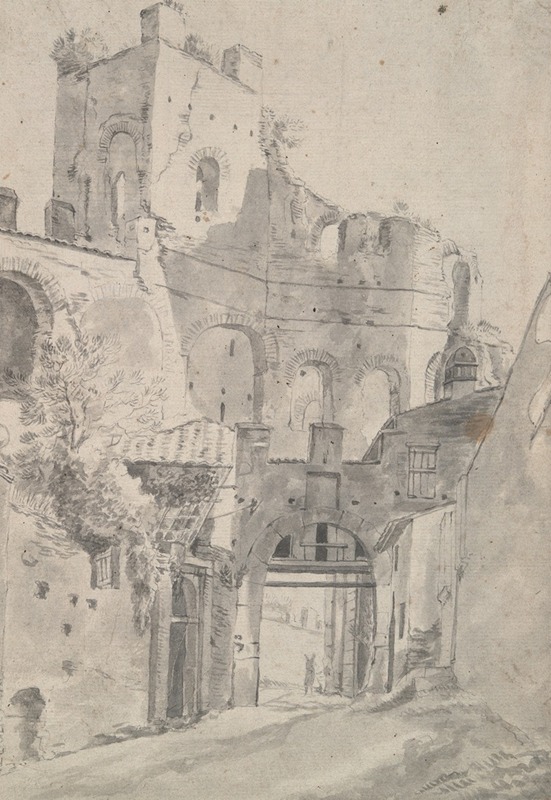 Roman Ruins; Tower and Gate by Ян Асселейн — digital art print download