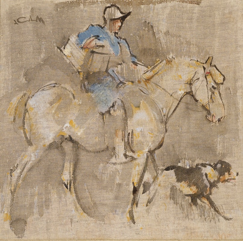Groom and pony by Иосиф Кроуолл — digital art print download