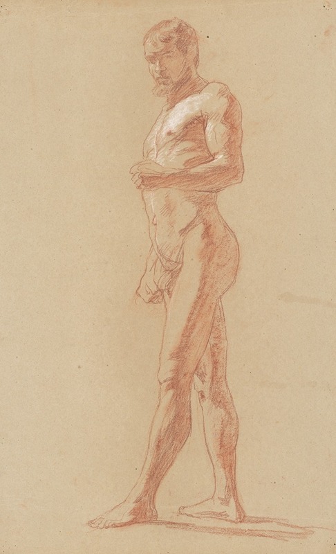 Study of a standing male nude — Jozef Hanula