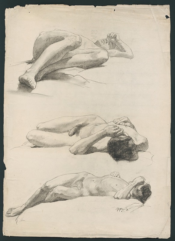 Study of the male nude — Jozef Hanula