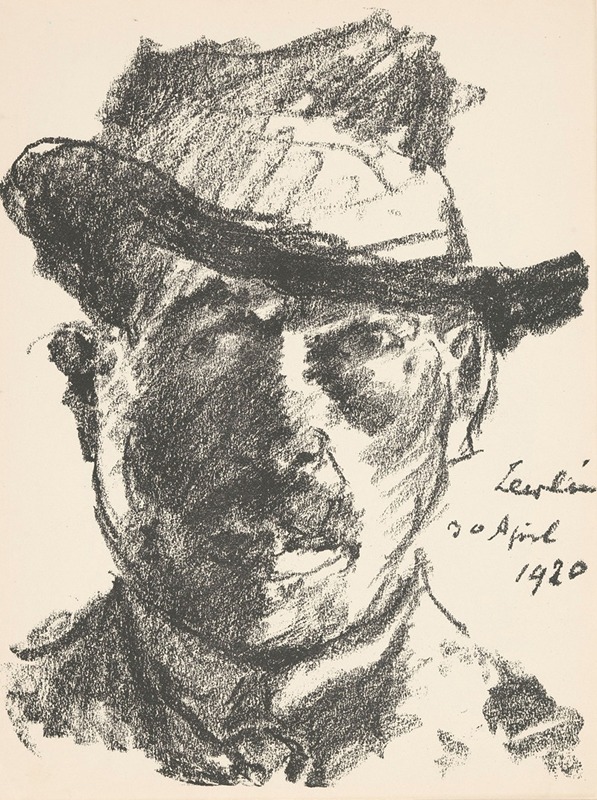 Zelfportret Lovis Corinth by Ловис Коринт — digital art print download