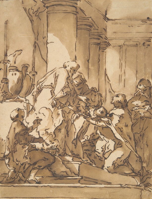 Presentation in the Temple by Мишель-Франсуа Дандр-Бардон — digital art print download
