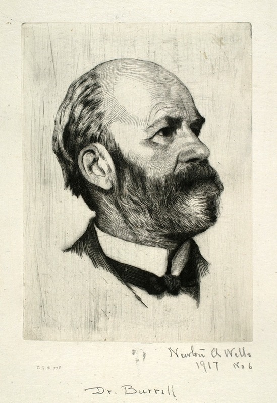 Portrait of Dr. Burrill — Newton A. Wells