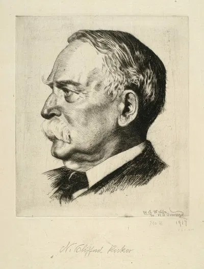 Portrait of N. Clifford Ricker by Newton A. Wells — digital art print download