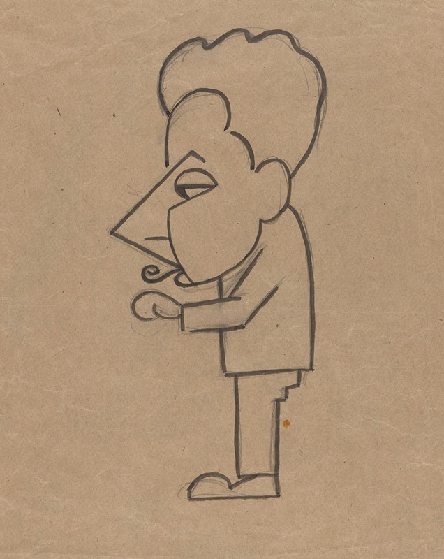 Study for Caricature of Man Ray — Richard Boix