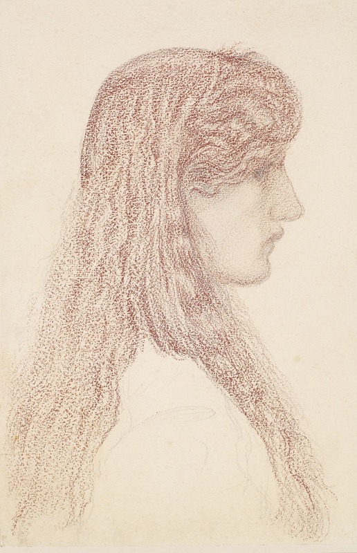 Maria Zambaco – Profile Study by Sir Edward Coley Burne-Jones — digital art print download