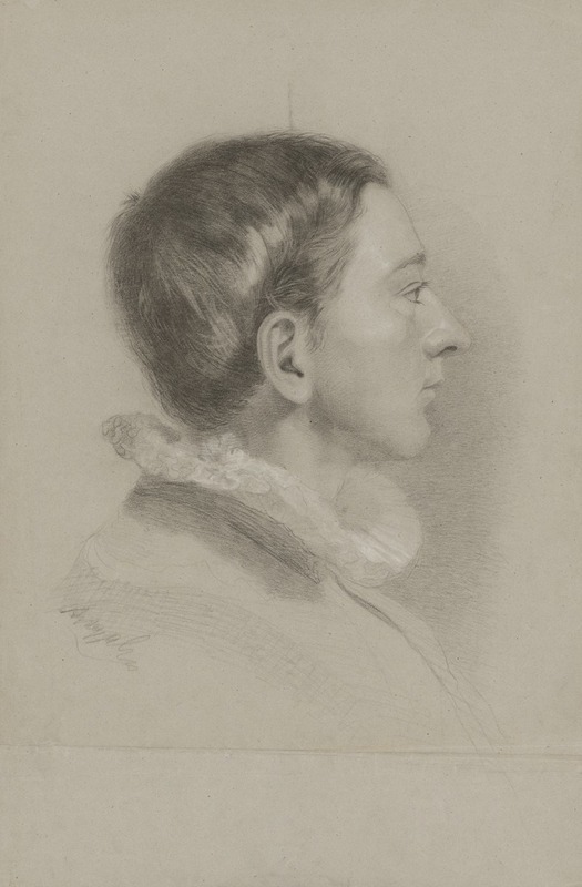 Study of a Boy with a High Collar by Войтех Андьял — digital art print download