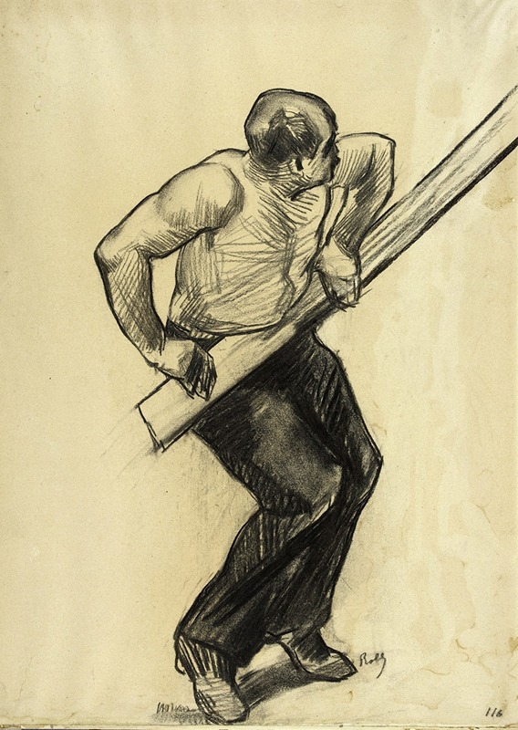 Homme au travail by Альфред Филипп Ролл, 1885 — digital art print download