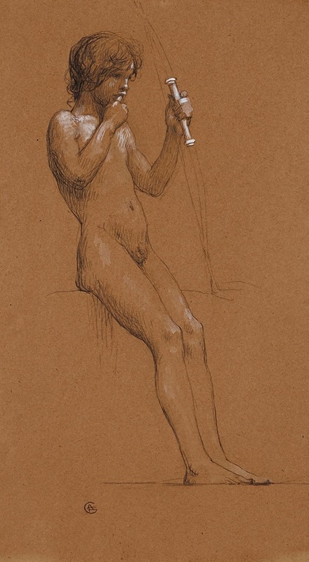 Etude pour Eros by Огюст-Франсуа-Мари Горгюэ — digital art print download