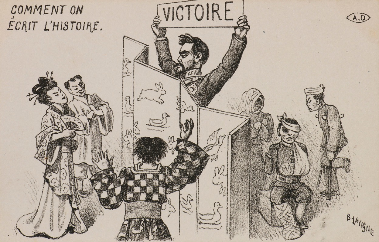 Victory; How One Writes History by B. Lavigne, 1904–1905 — digital art print download