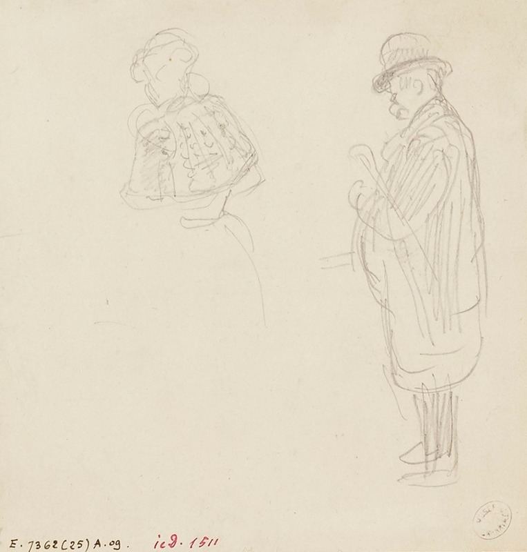 Femme et vieillard — Frédéric Houbron