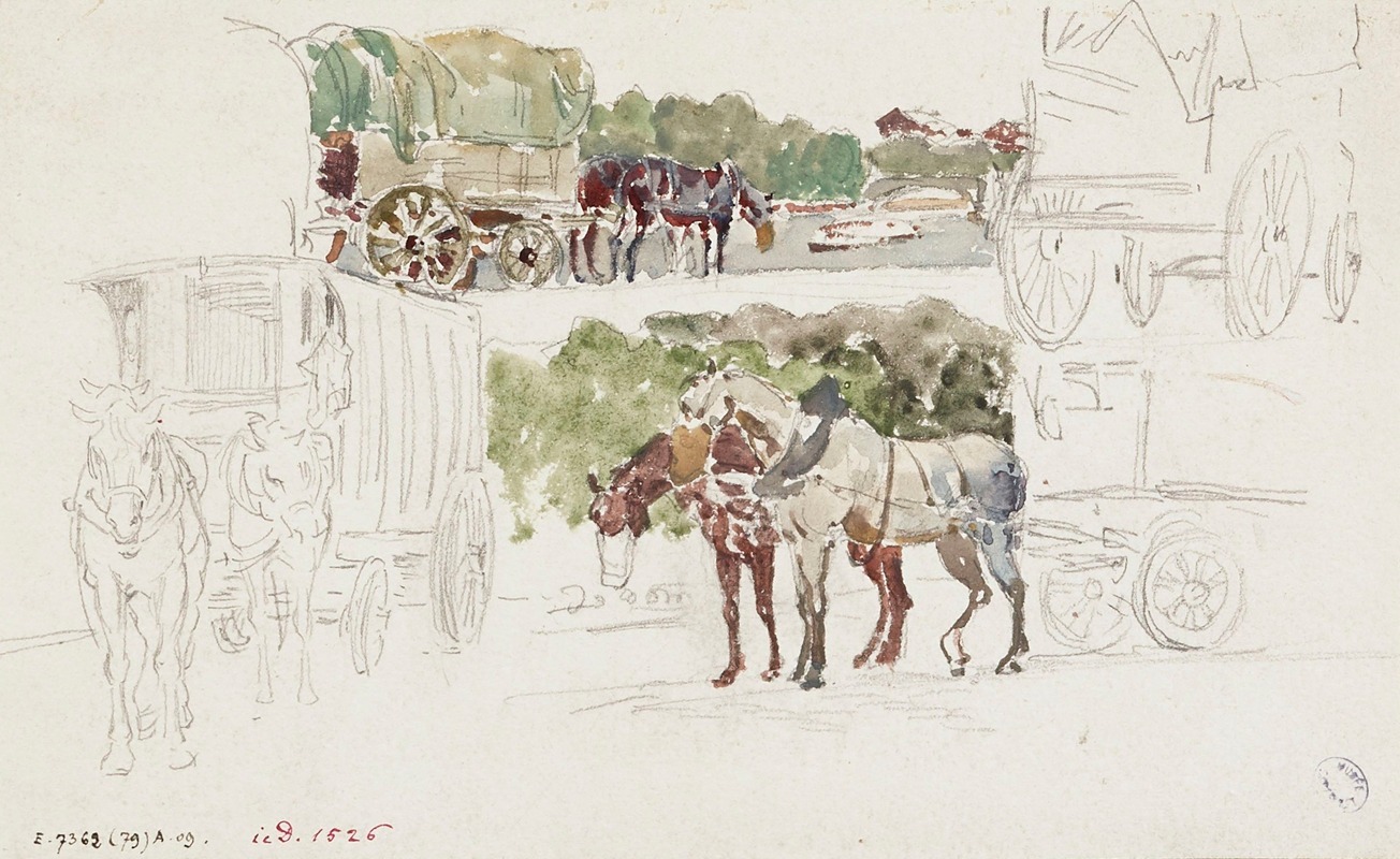Voitures et charrettes attelées — Фредерик Убро