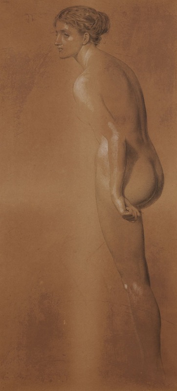 Female Nude by Фредерик Сэндис, 1898 — digital art print download