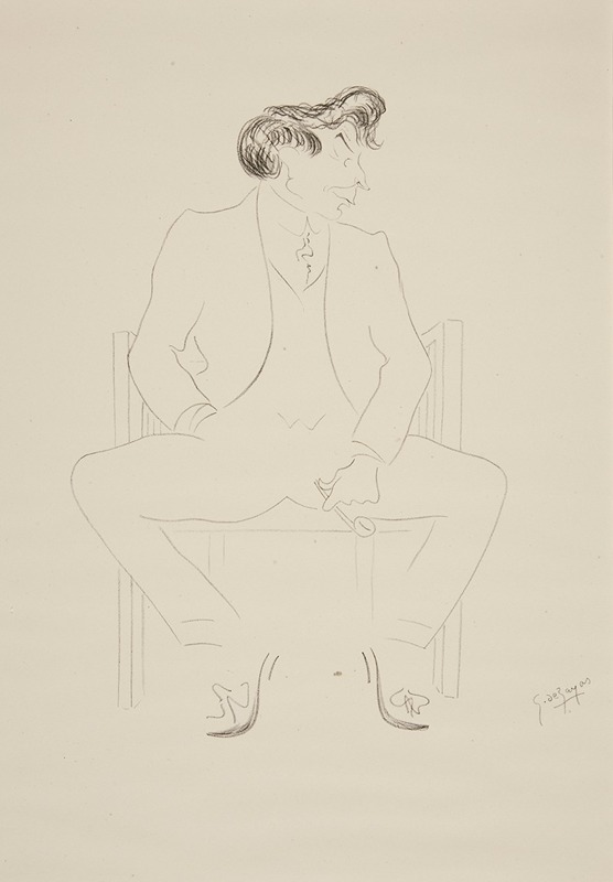 Caricature of Albert Gleizes — Georges de Zayas