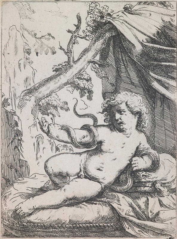The Infant Hercules in his Cradle — Lorenzo Loli