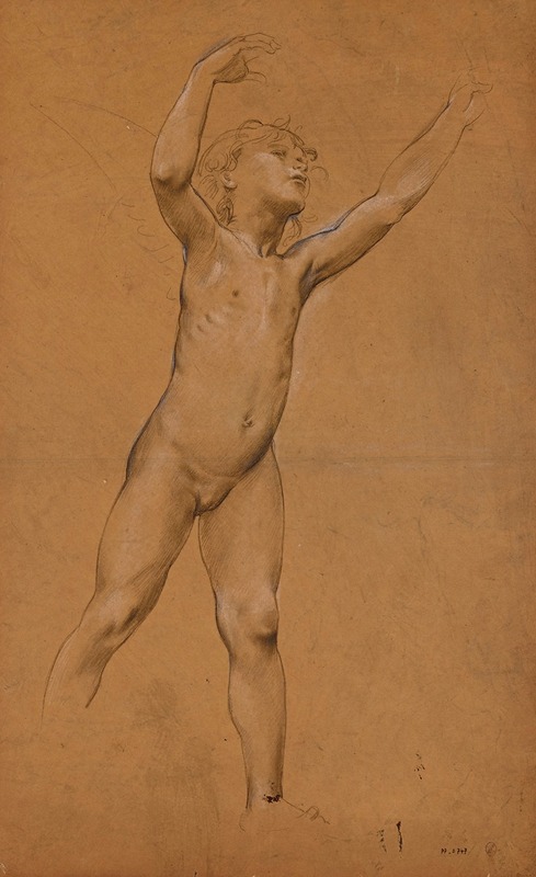 Etude de fillette nue by Люк-Оливье Мерсон — digital art print download