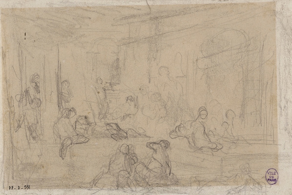 Croquis pour un tableau by Нарцисс-Виржиль Диаз де Ла Пенья — digital art print download