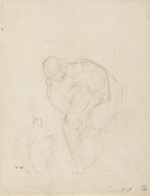 Femme et enfant — Narcisse-Virgile Diaz de La Peña