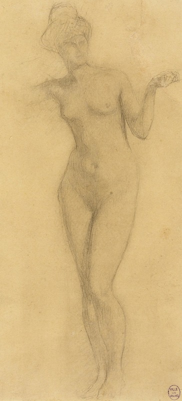 Femme nue by Паскаль-Адольф-Жан Даньян-Бувере — digital art print download