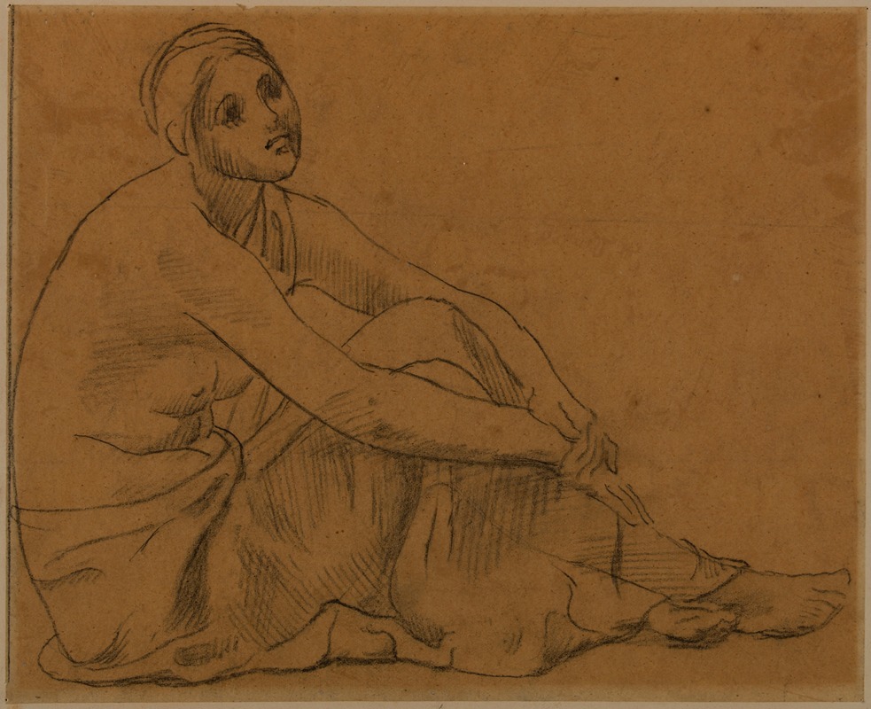 Femme assise à terre — Pierre Puvis de Chavannes