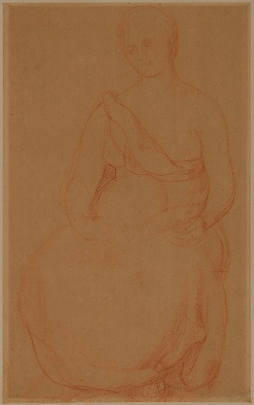Femme assise, de face — Pierre Puvis de Chavannes