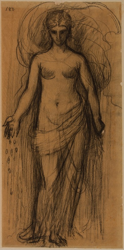 Femme debout by Пьер Пюви де Шаванн, 1868 — digital art print download