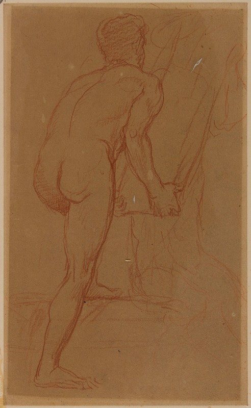 Homme nu de dos by Пьер Пюви де Шаванн, 1863-1864 — digital art print download