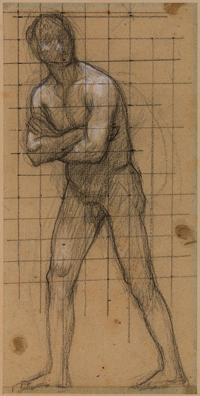 Homme nu, debout, bras croisés — Pierre Puvis de Chavannes
