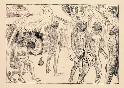 Saunasta tultua, 11. luku by Аксели Галлен-Каллела, 1907 — digital art print download