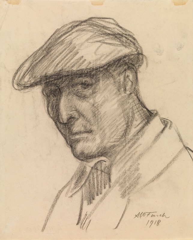 Self-Portrait by Альфред Уильям Финч, 1918 — digital art print download