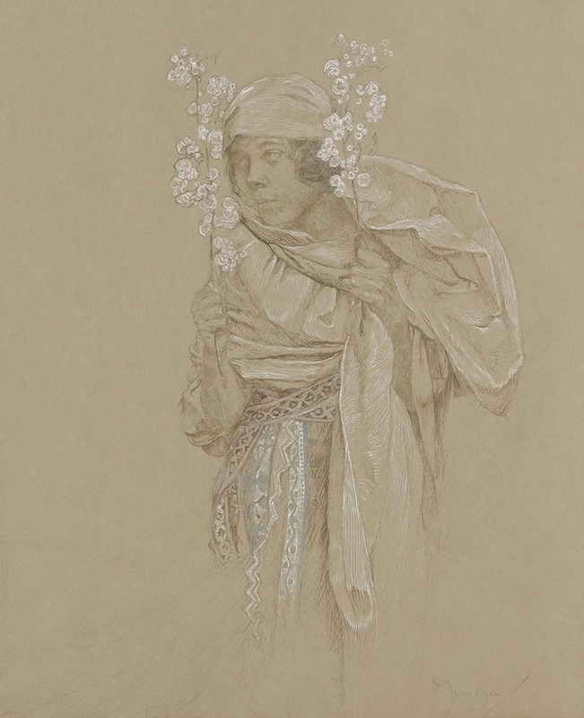 Allegory Of Spring by Альфонс Муха — digital art print download