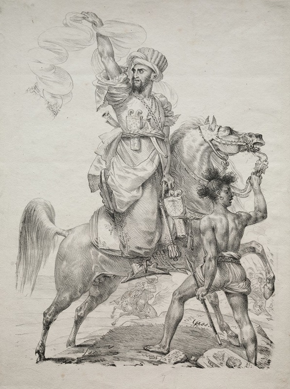 A Mameluke Chief on Horseback Signaling for Help — Антуан-Жан Гро