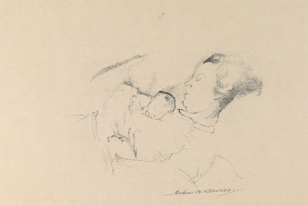 Mother and Child by Артур Боун Дэвис, 1921 — digital art print download