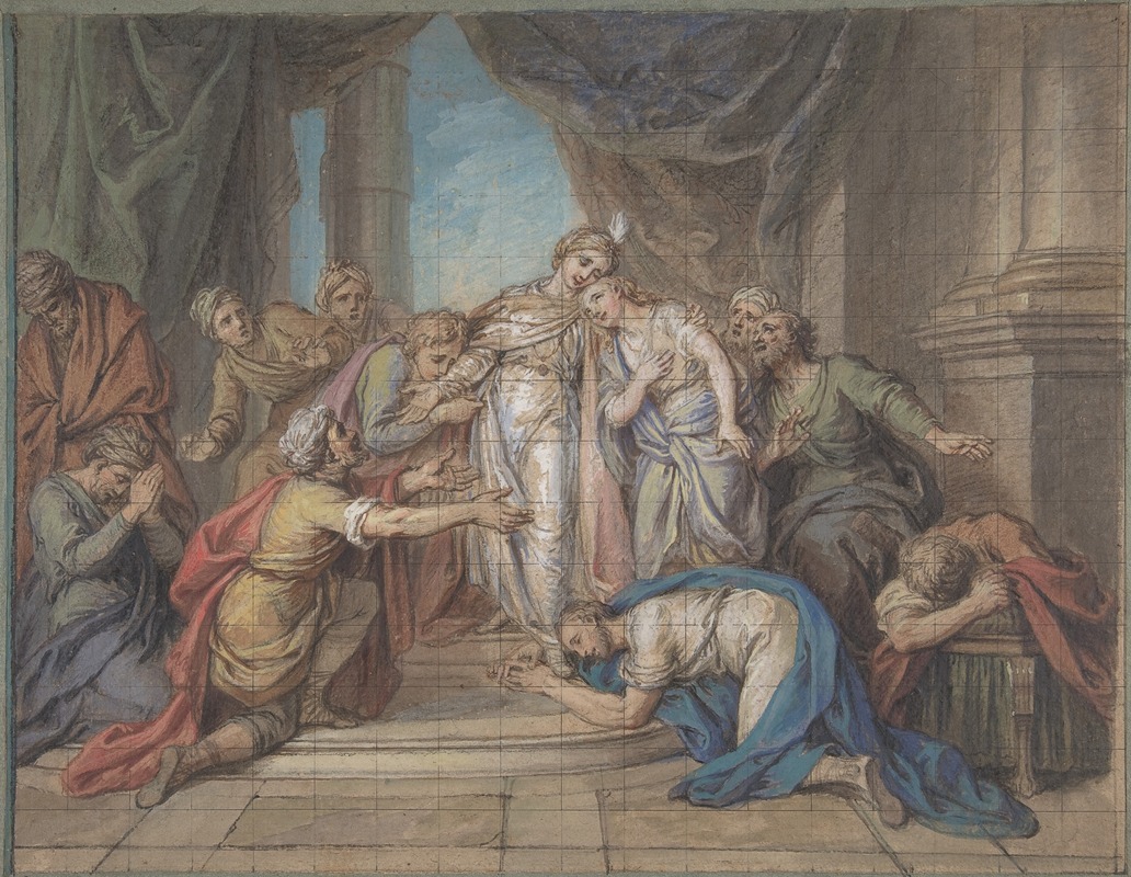 Joseph Recognized by his Brothers by Шарль-Антуан Койпель — digital art print download