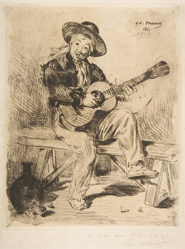 The Spanish Singer (Le Guitarrero) — Édouard Manet