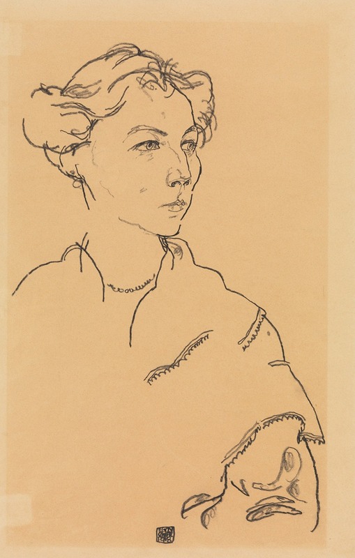 Lilly Steiner by Эгон Шиле, 1918 — digital art print download