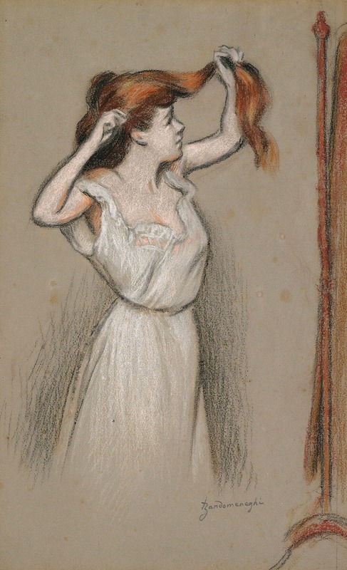 Femme Qui Se Coiffe — Federico Zandomeneghi