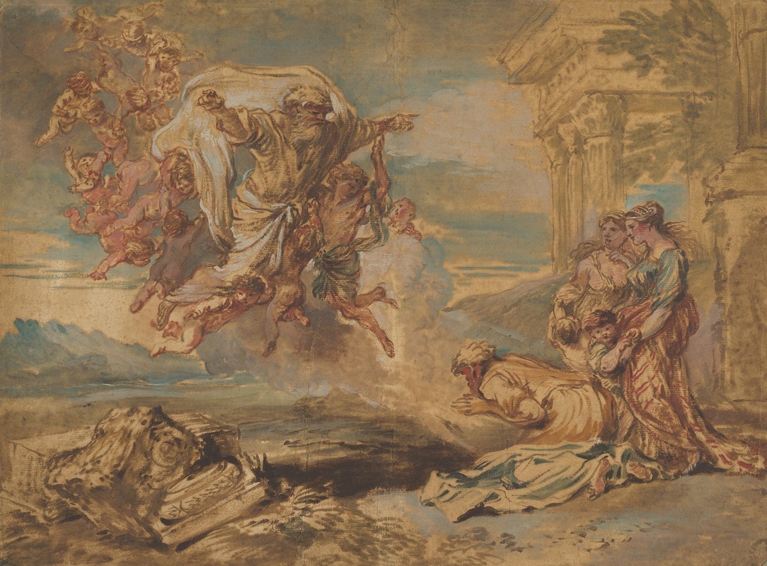 God the Father Appearing to Jacob — Giovanni Benedetto Castiglione