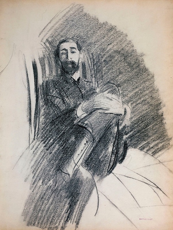 Homme assis by Giovanni Boldini, 1869-1931 — digital art print download