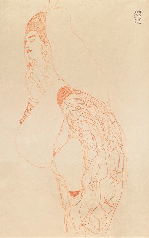 Reclining Semi-Nude (Masturbating) by Густав Климт, 1912-1913 — digital art print download