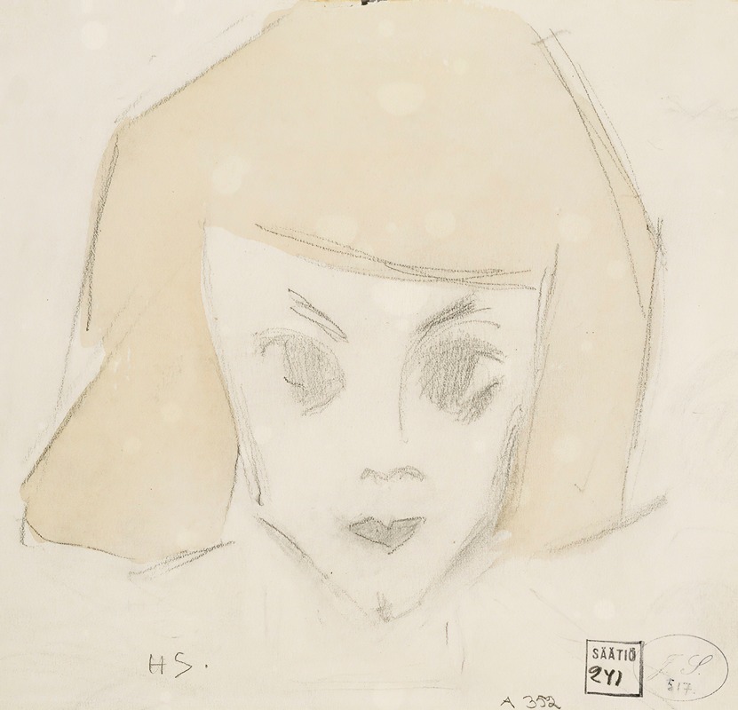 Girl with Large Eyes (Karin) — Helene Schjerfbeck