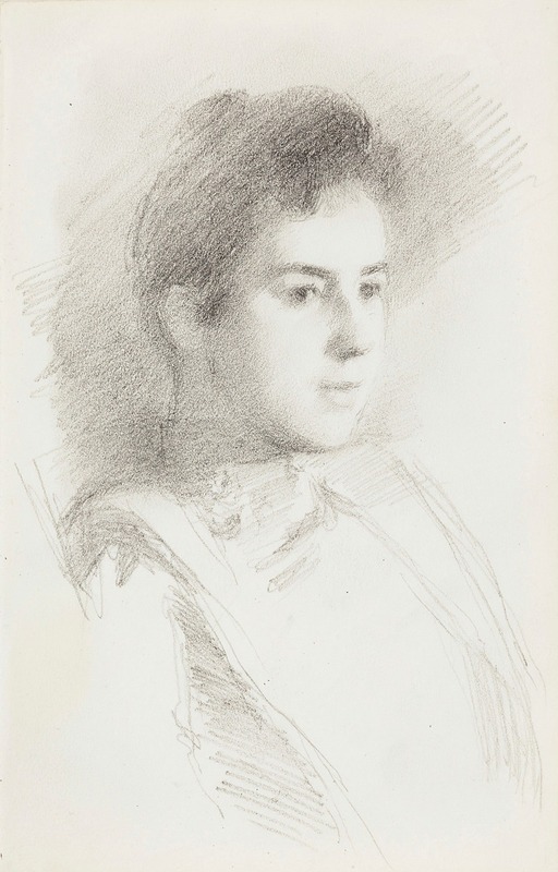 Naisen muotokuva by Хелена Шьерфбек, 1887 - 1905 — digital art print download
