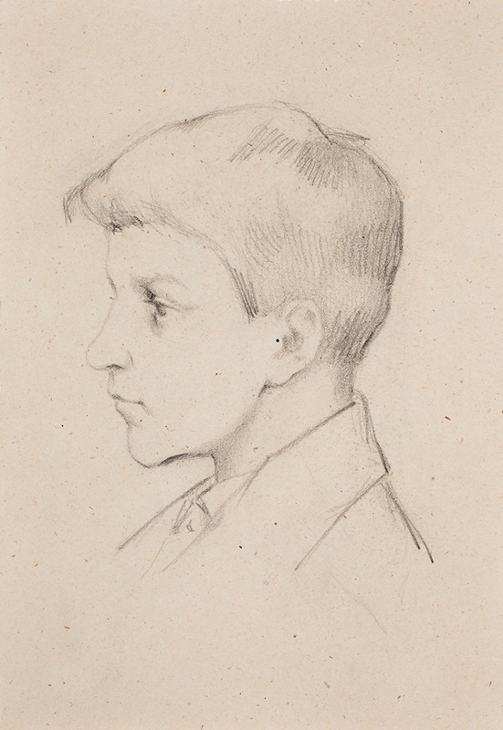 Pojan profiili by Helene Schjerfbeck, 1878 - 1879 — digital art print download