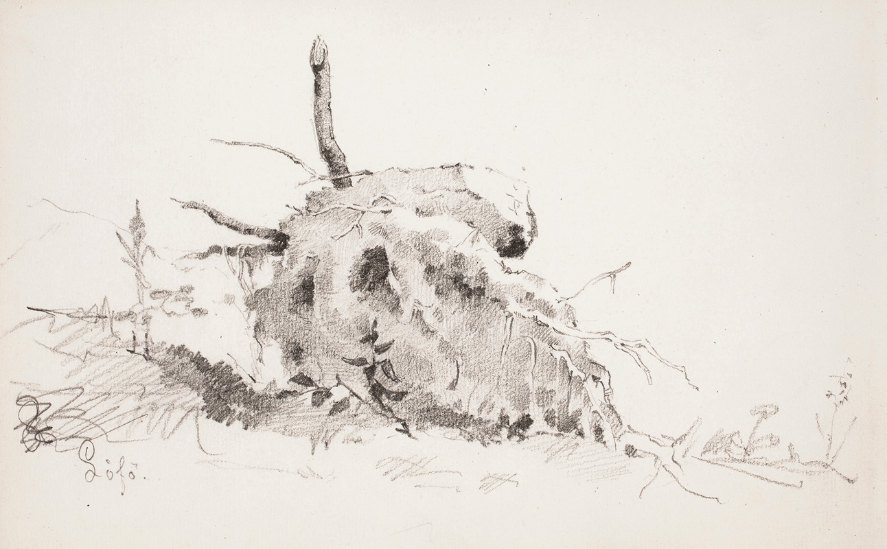 Puun juurakko by Хелена Шьерфбек, 1879 - 1880 — digital art print download