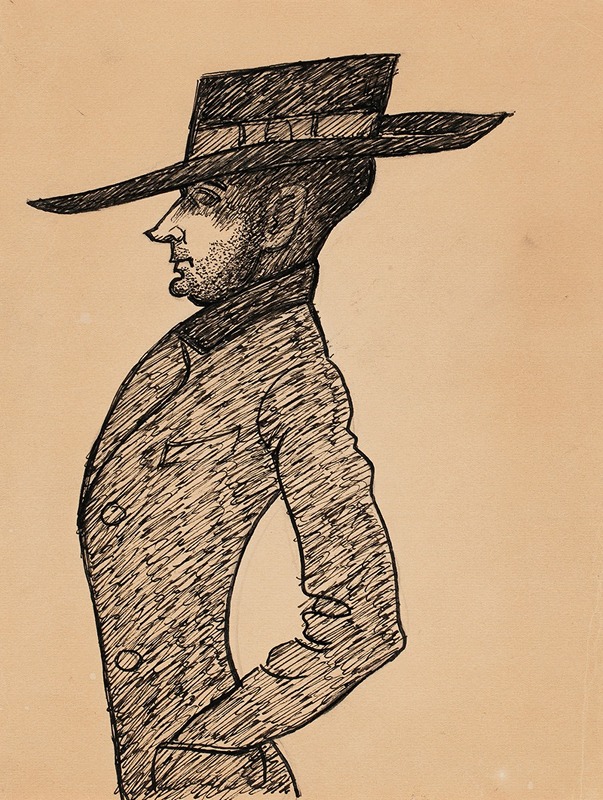 Artist Marcus Collin, caricature by Ильмари Аалто, 1933 — digital art print download
