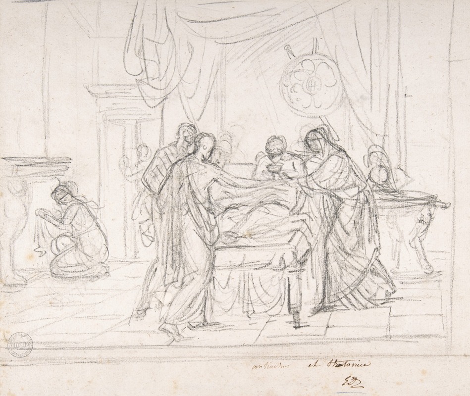Scene from Ancient History; Cup Offered to an Invalid — Жак Луи Давид