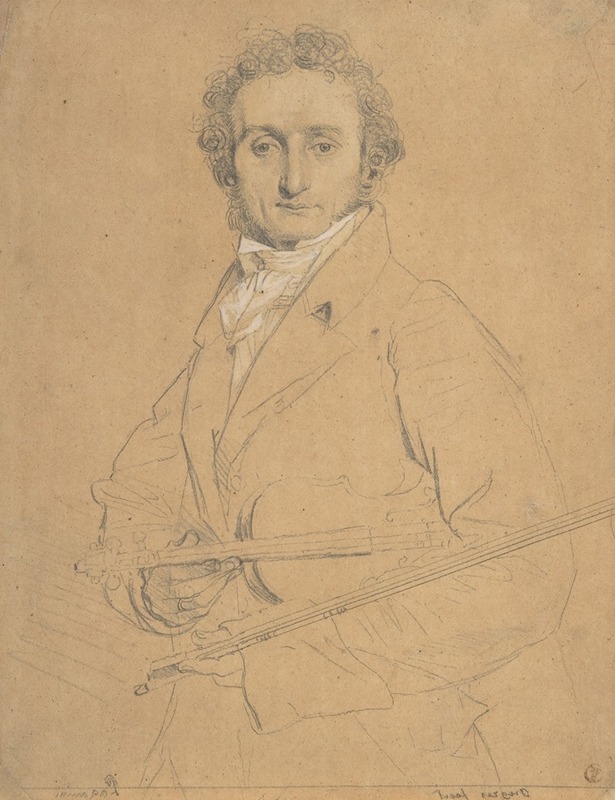 Niccolò Paganini (1784–1840) by Жан Огюст Доминик Энгр, 1784–1840 — digital art print download