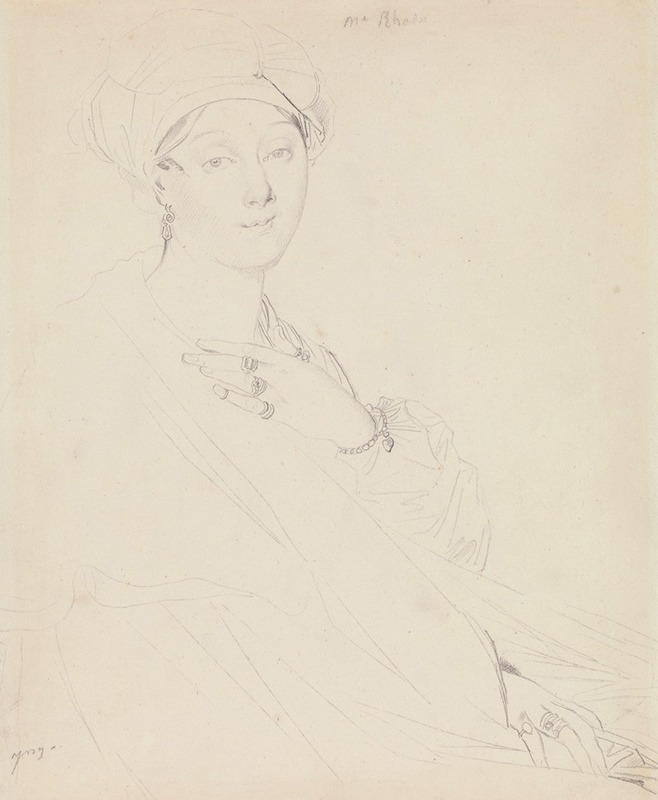 Portrait of Madame Rhode — Jean Auguste Dominique Ingres