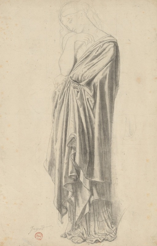 Study for the Figure of Stratonice — Jean Auguste Dominique Ingres